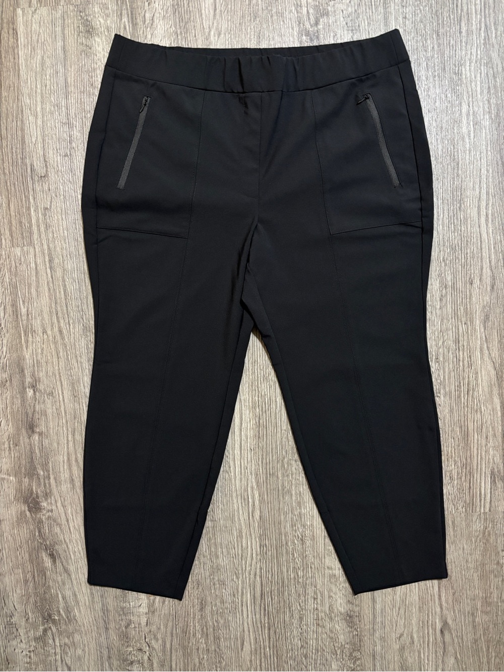 Lane Bryant Pants Womens 18P Black Pull On Stretch Work Office Ankle $69.95